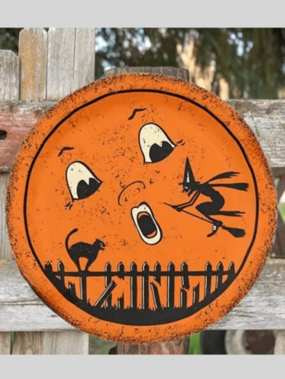 Halloween Moon Plaque